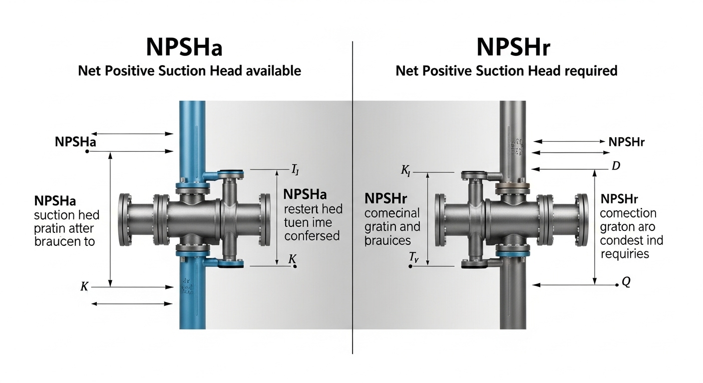 रासायनिक पंपांसाठी एनपीएसएचचे विश्लेषणः एनपीएसएचए आणि एनपीएसआर मधील फरक