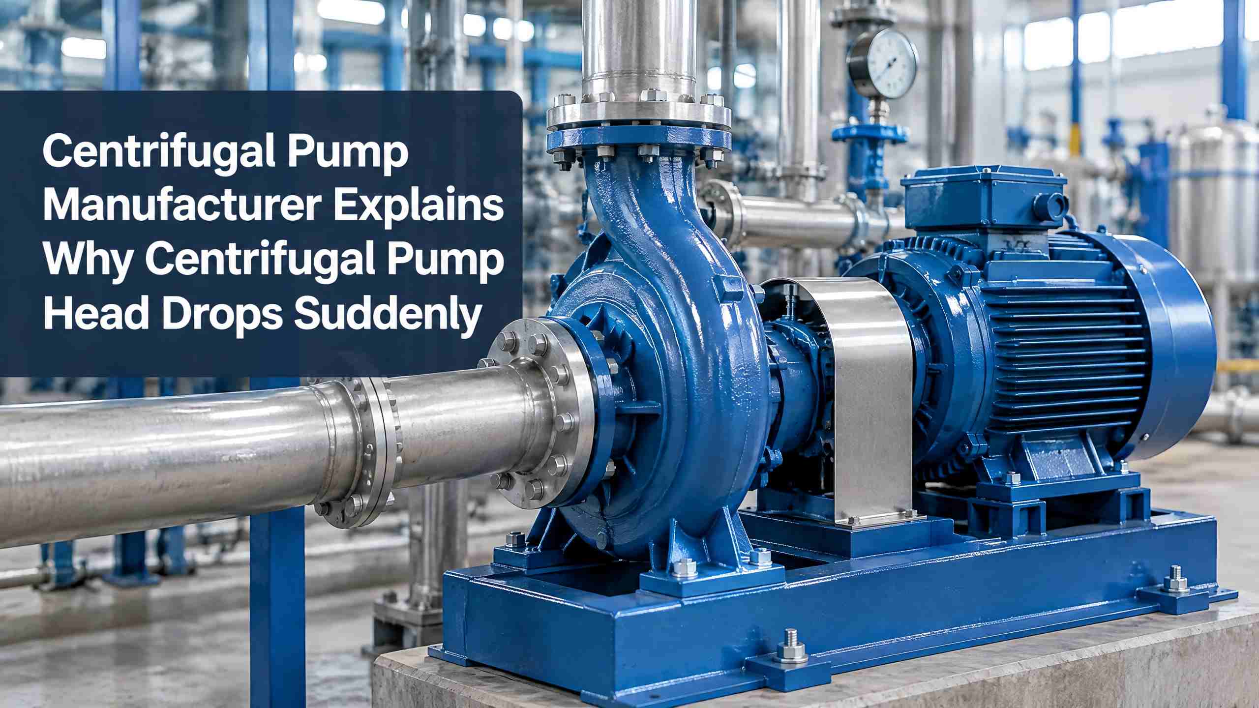 Centrifugal Pump Manufacturer सांगतो सेंट्रीफ्यूगल पंप हेड अचानक का खाली पडतो